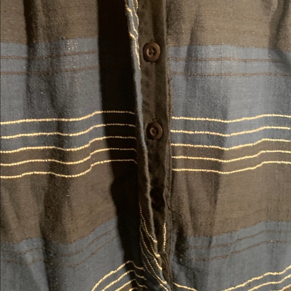 Ace & Jig Women Striped 3/4 Sleeve Shift Dress Navy White Size S Casual - Picture 3 of 7